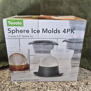Sphere Ice Molds 4PK - Gray